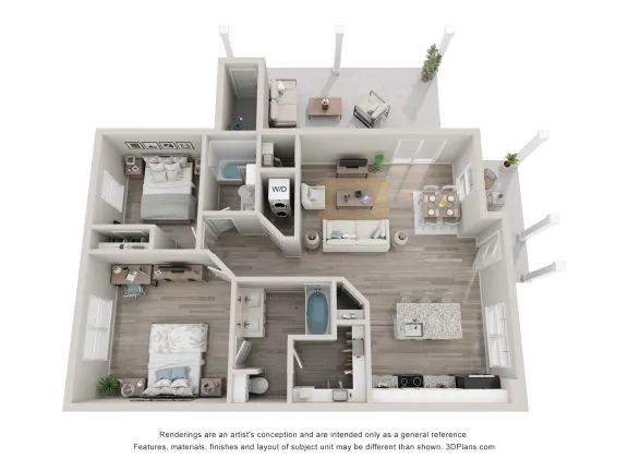 2X2 Floor Plan image